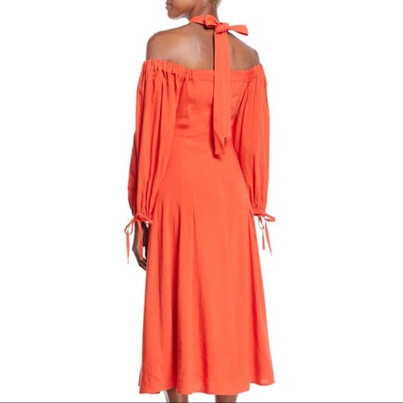 REJINA PYO Odella Halter Cold-Shoulder Midi Dress - Picture 2 of 7